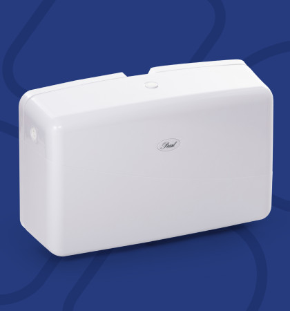 TTH-JTR-020 - PEARL JTR TWIN TOILET ROLL DISPENSER - WHITE